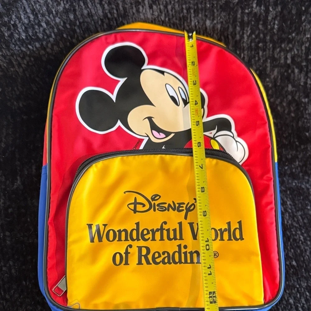 Disney Mickey Mouse Red and Yellow Kids Backpack